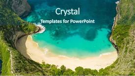  Presentation with bali island typical indonesia - PPT layouts consisting of nusa penida island bali indonesia background and a ocean colored foreground