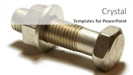  Presentation with nut - Beautiful slides featuring nut-and-bolt-isolated backdrop and a white colored foreground
