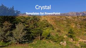  Presentation with height - Slides consisting of nut state reserve plateau background and a teal colored foreground