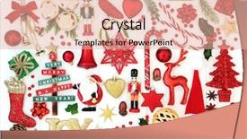 Presentation with christmas candy - Cool new presentation theme with nutcracker - christmas background with joy sign backdrop and a lemonade colored foreground