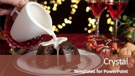  Presentation with christmas winter a table - Amazing slides having nutmeg tree - christmas dinner table with xmas backdrop and a tawny brown colored foreground