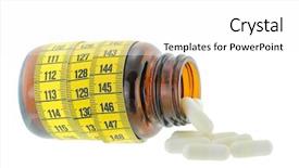  Presentation with brown and yellow - PPT theme featuring nutrient cycles - brown medicine bottle with yellow background and a white colored foreground
