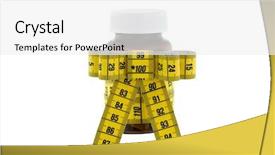  Presentation with brown and yellow - Amazing PPT theme having nutrient cycles - brown medicine bottle with yellow backdrop and a white colored foreground