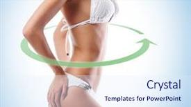  Presentation with healthy nutrition - Presentation design featuring nutrient cycles - sporty fit and beautiful body background and a sky blue colored foreground