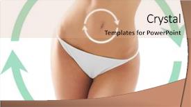  Presentation with healthy nutrition - Audience pleasing theme consisting of nutrient cycles - sporty fit and beautiful body backdrop and a coral colored foreground