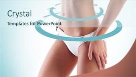  Presentation with healthy nutrition - Amazing PPT theme having nutrient cycles - sporty fit and beautiful body backdrop and a sky blue colored foreground