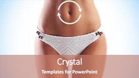  Presentation with healthy nutrition - Colorful presentation enhanced with nutrient cycles - sporty fit and beautiful body backdrop and a  colored foreground