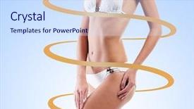  Presentation with healthy nutrition - Cool new presentation theme with nutrient cycles - sporty fit and beautiful body backdrop and a  colored foreground