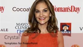  Presentation with awards day - Colorful PPT theme enhanced with nutririon-expert-joy-bauer-attends backdrop and a red colored foreground