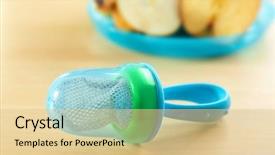  Presentation with baby ducks chicks and blocks - Cool new slides with baby's nibbler on table backdrop and a lemonade colored foreground