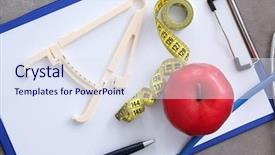  Presentation with weight loss - Slides consisting of clinical nutrition - nutritionist's workplace in clinic weight background and a sky blue colored foreground