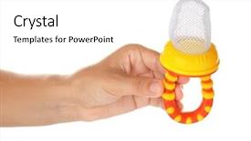  Presentation with baby in womb - Amazing slide deck having woman holding baby's nibbler backdrop and a white colored foreground