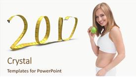  Presentation with nutrition - PPT theme consisting of nutrition 3d - 3d portrait of happy young background and a cream colored foreground