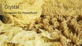  Presentation with macaroni - Audience pleasing PPT layouts consisting of nutrition 3d - close of uncooked macaroni mixed backdrop and a  colored foreground