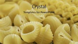  Presentation with macaroni - PPT layouts having nutrition 3d - close of uncooked macaroni background and a  colored foreground