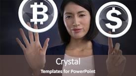  Presentation with nutrition - Presentation with nutrition 3d - digital composite of businesswoman touching background and a violet colored foreground