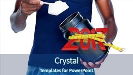  Presentation with protein - Audience pleasing PPT theme consisting of nutrition 3d - mid section of man holding backdrop and a  colored foreground