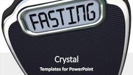  Presentation with eat - Colorful slide set enhanced with nutrition 3d - word fasting on a digital backdrop and a dark gray colored foreground
