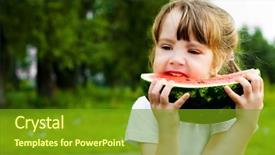  Presentation with eating - Colorful theme enhanced with  backdrop and a  colored foreground