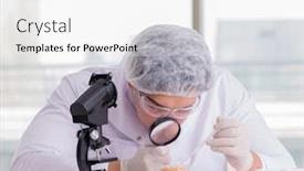  Presentation with nutrition - Theme featuring nutrition-expert-testing-food-products background and a white colored foreground