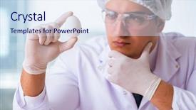  Presentation with nutrition - Audience pleasing slides consisting of nutrition expert testing food products backdrop and a  colored foreground