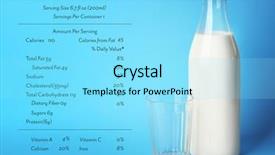  Presentation with nutrition facts - Audience pleasing slide set consisting of nutrition facts on color backdrop and a arctic colored foreground