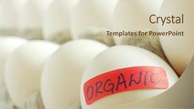  Presentation with extreme - Audience pleasing slides consisting of nutrition label - extreme close-up image of organic backdrop and a soft green colored foreground