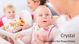  Presentation with healthy nutrition - Slide deck having nutrition month - portrait of a cute background and a lemonade colored foreground