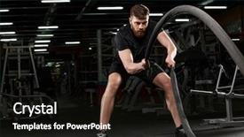  Presentation with nutrition physical activity - Theme having nutrition physical activity - photo of handsome young strong background and a black colored foreground