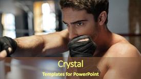  Presentation with nutrition physical activity - Slide set featuring nutrition physical activity - photo of young strong sports background and a tawny brown colored foreground