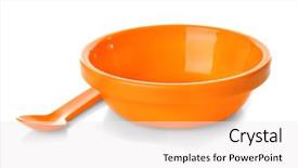  Presentation with half white and half bright coloured - Amazing theme having nutrition safety - bright baby tableware on white backdrop and a white colored foreground