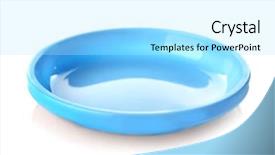  Presentation with half white and half bright coloured - Slide deck featuring nutrition safety - bright plastic plate for child background and a arctic colored foreground