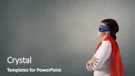  Presentation with super kid - Slides featuring nutrition safety - he is super kid background and a  colored foreground