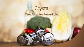  Presentation with healthy nutrition - Audience pleasing slide set consisting of nutrition sport - healthy lifestyle concept diet backdrop and a lemonade colored foreground