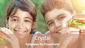  Presentation with teens - Cool new presentation with nutrition teenagers - portrait of a two happy backdrop and a coral colored foreground