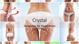  Presentation with body fat - Cool new slide deck with nutrition weight loss diet liposuction backdrop and a lemonade colored foreground