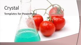  Presentation with gmo - Theme featuring nutritional genomics - gmo food concept background and a white colored foreground