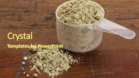  Presentation with vitamin b12 - PPT theme featuring nutritional supplement reach in iodine background and a tawny brown colored foreground