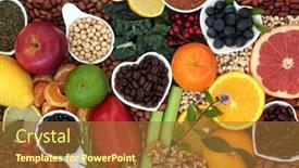  Presentation with proteins - PPT theme enhanced with nutritious-health-food background and a  colored foreground