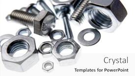  Presentation with nuts - Slides featuring nuts-and-bolts background and a white colored foreground