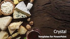  Presentation with wine cheese - Amazing slide set having dairy goat - cheeses with organic cheeses fruits backdrop and a wine colored foreground