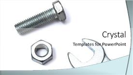  Presentation with scroll paper isolated on white - Colorful PPT layouts enhanced with nuts bolts - wrench and bolt isolated backdrop and a white colored foreground