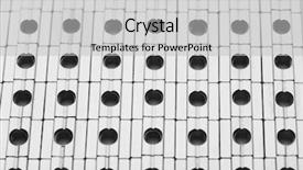  Presentation with chromed screw nuts and bolts - Cool new presentation theme with nuts in a row abstract backdrop and a light gray colored foreground