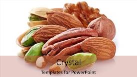  Presentation with nuts - PPT layouts having nuts-on-a-white-background background and a red colored foreground