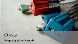  Presentation with nuts - Amazing slide deck having nuts-used-in-climbing backdrop and a light gray colored foreground