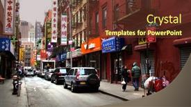  Presentation with neighborhood - Colorful PPT theme enhanced with ny-usa-march-24-2017 backdrop and a tawny brown colored foreground