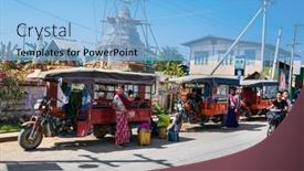  Presentation with tuk - Audience pleasing PPT layouts consisting of nyaungshwe-myanmar-march-4-2017 backdrop and a light blue colored foreground