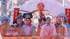  Presentation with chinese new year lunar - Theme with nyc-february-21-chinese-lunar background and a coral colored foreground