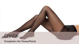  Presentation with black women beautiful woman - Slide deck enhanced with nylon - legs of beautiful young woman background and a coral colored foreground