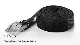  Presentation with fixing his black bow tie - Presentation featuring nylon cam lock tie down background and a white colored foreground